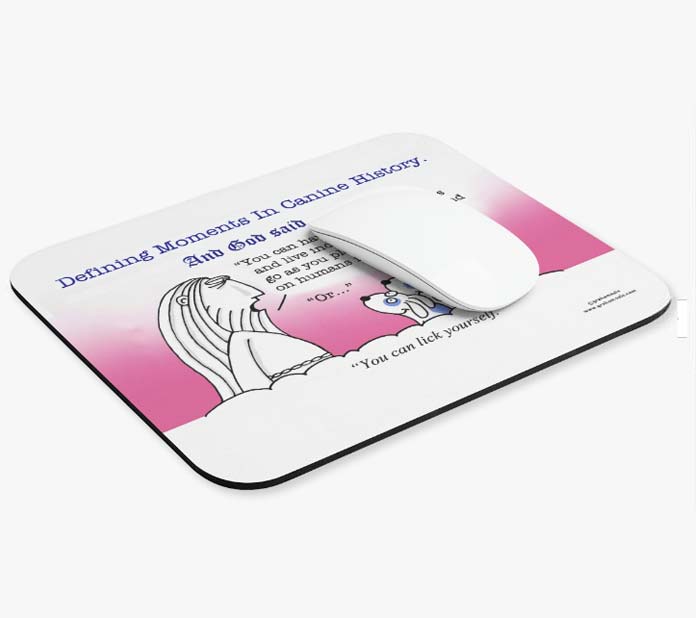 defining moments in feline history opposable thumbs or licking yourself wholesale mousepad