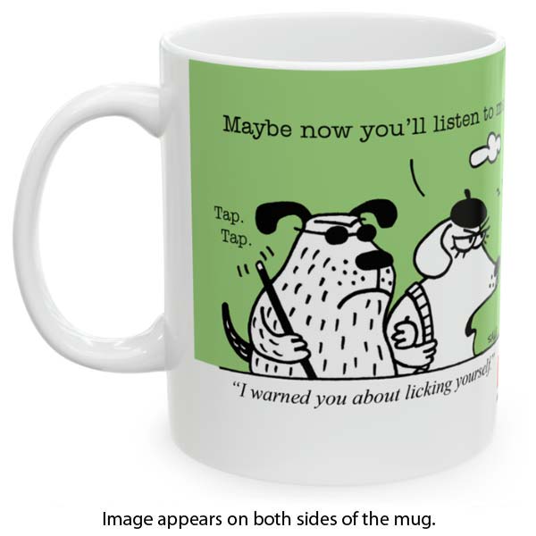 licking yourself mug