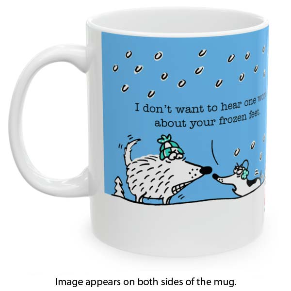 frozen feet mug