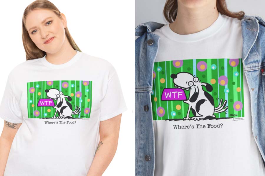 wtf wheres the food t-shirt