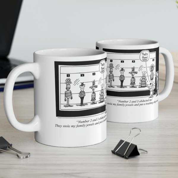 alien abduction mug