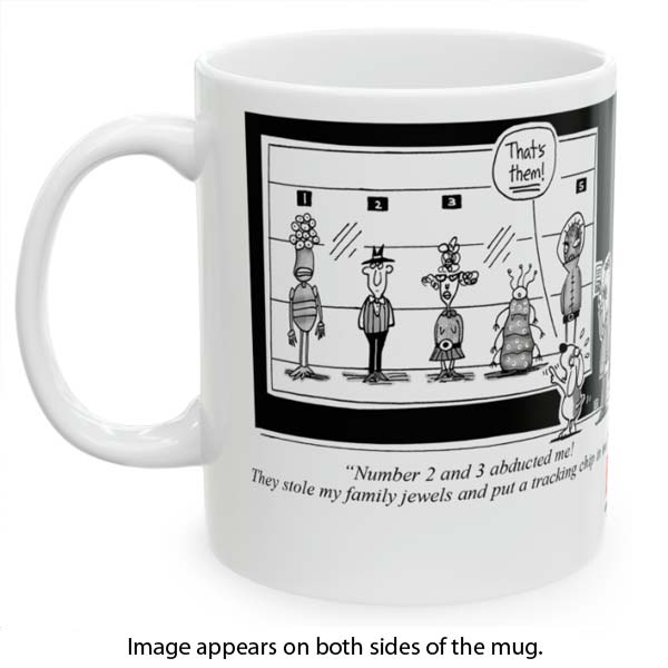 alien abduction mug