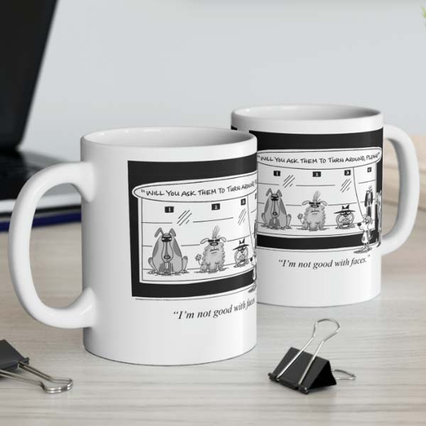 police line up mug