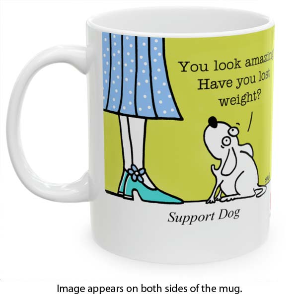 support dog mug