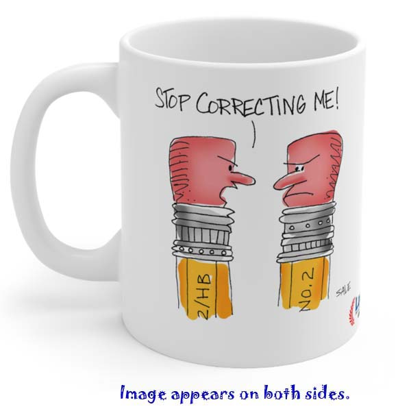 stop correcting me pencils mug wholesale