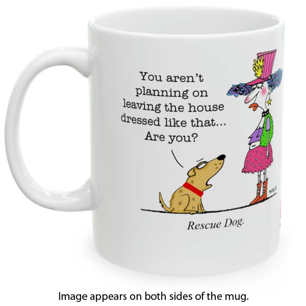 rescue dog mug