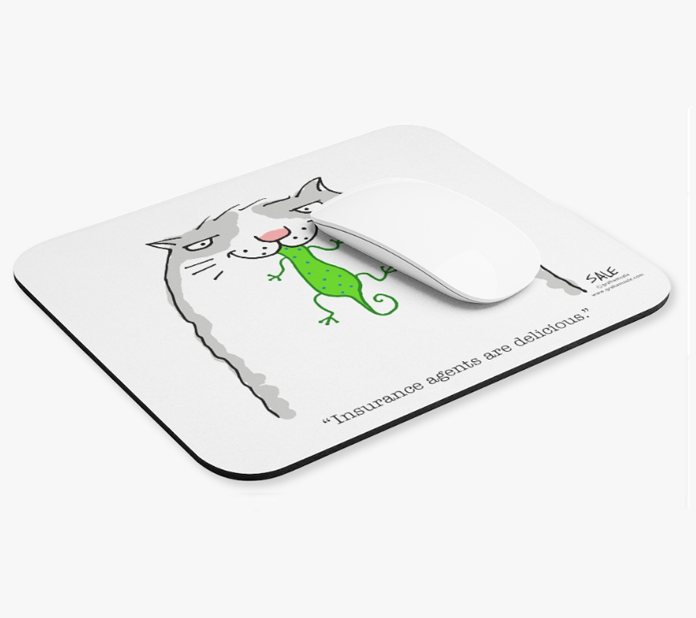 insurance agents are deliicous mousepad