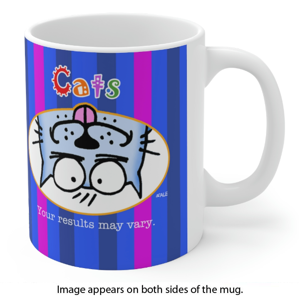 cats your results may vary wholesale cat mug