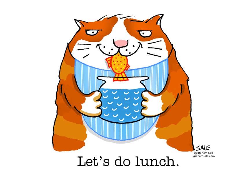 cat lets do lunch