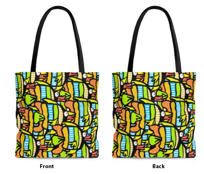 angle fish summer fun wholesale beach bag