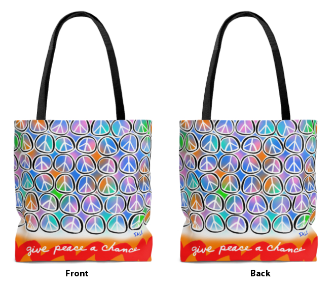 give peace a chance wholesale tote bags