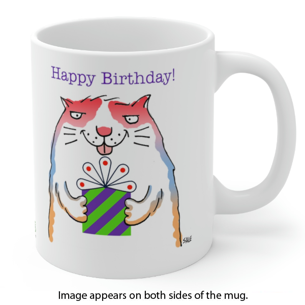 happy birthday cat mug wholesale