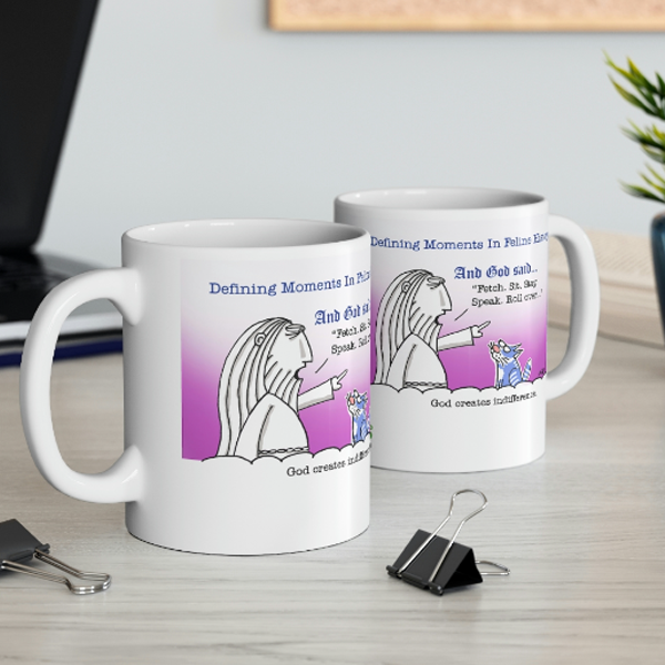 defining moments in cat history god creates indifference wholesale cat mug