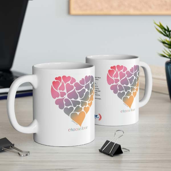 choose love heart mug