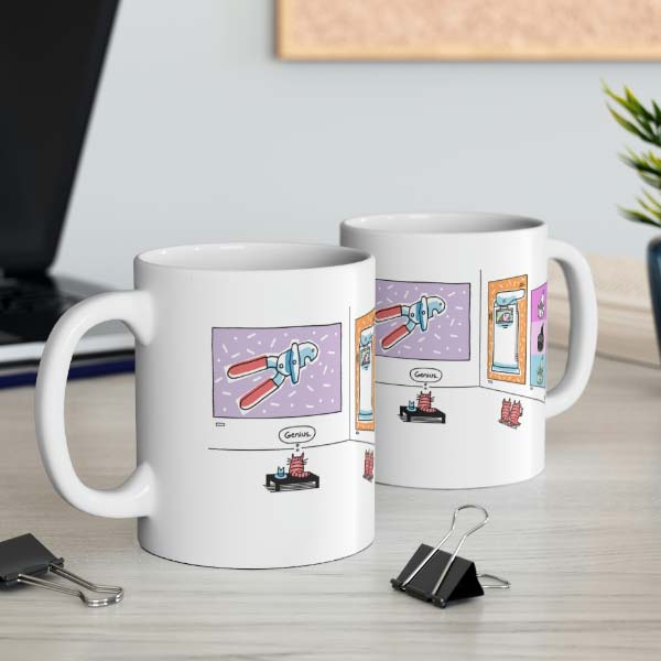 cat art gallery wholesale mug