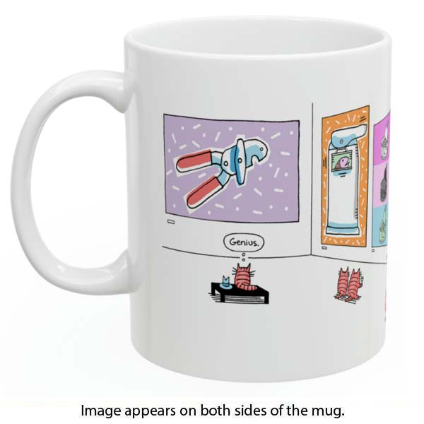 cat art gallery mug