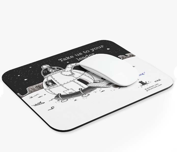 take us to your leader cats and aliens wholesale mousepad