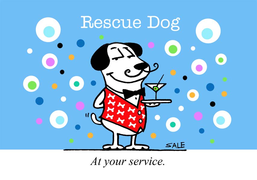 rescue dog at your service
