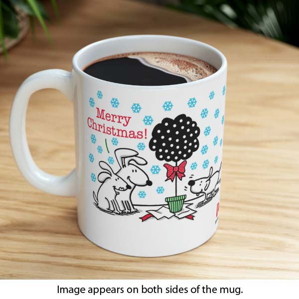 merry christmas gift tree wholesale dog mug