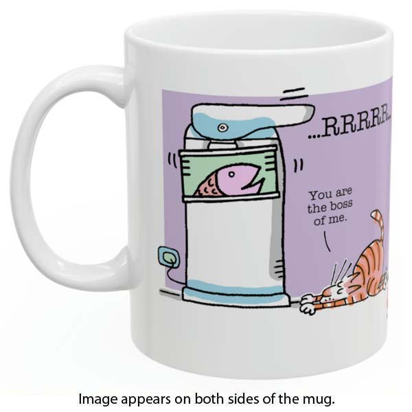 you are the boss of me can opener mug