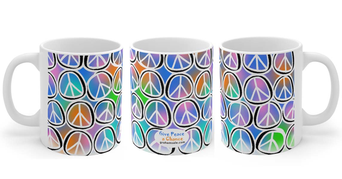 peace signs wholesale mug