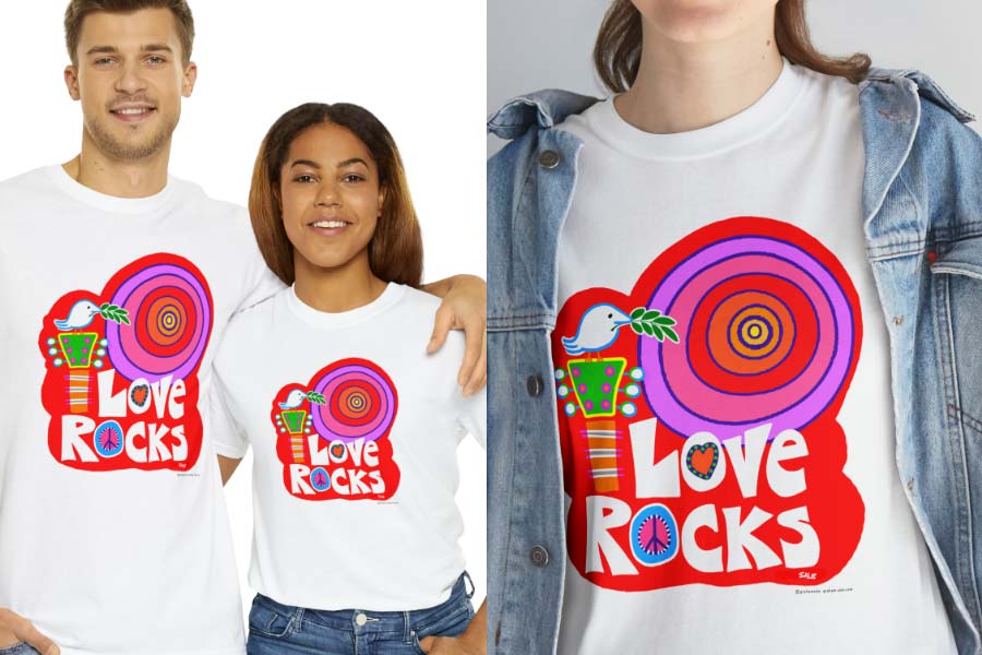 love rocks wholesale t-shirt