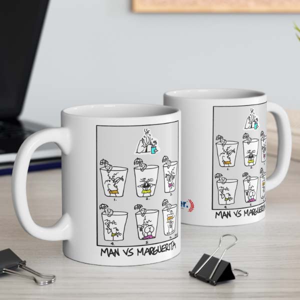 man vs margarita wholesale mugs