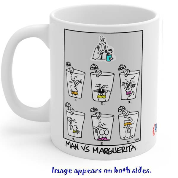 man vs margarita wholesale mugs