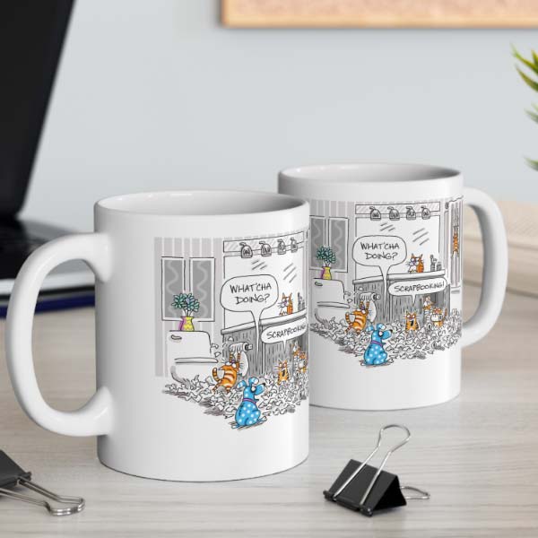 whatca doing scrapbooking mug