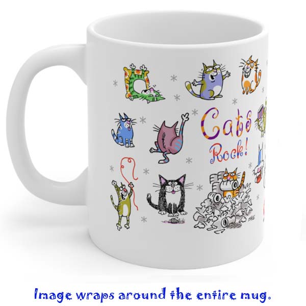 cats rock mug