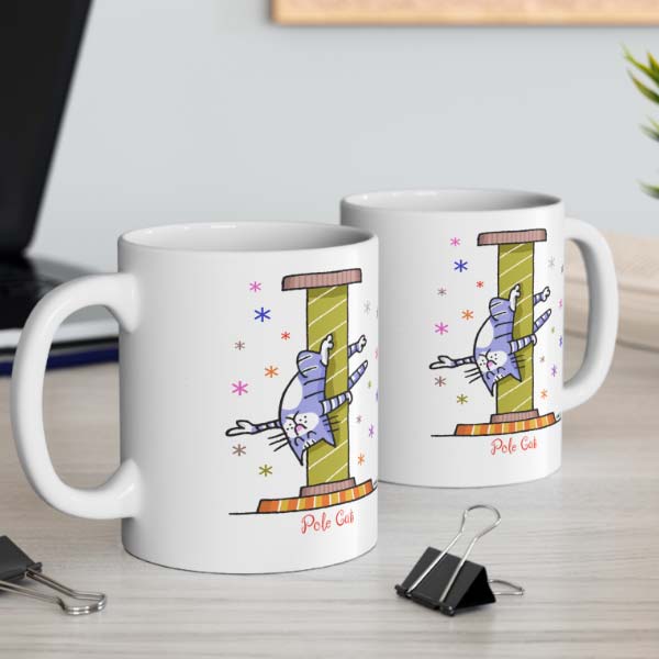 pole cat mug