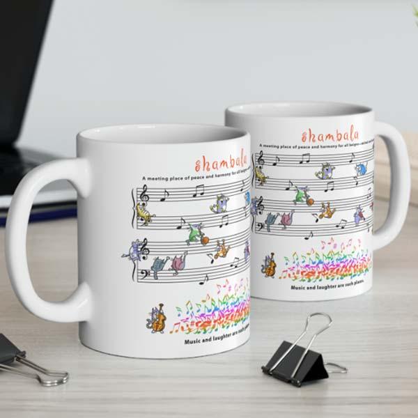 shambala music and laughter mug