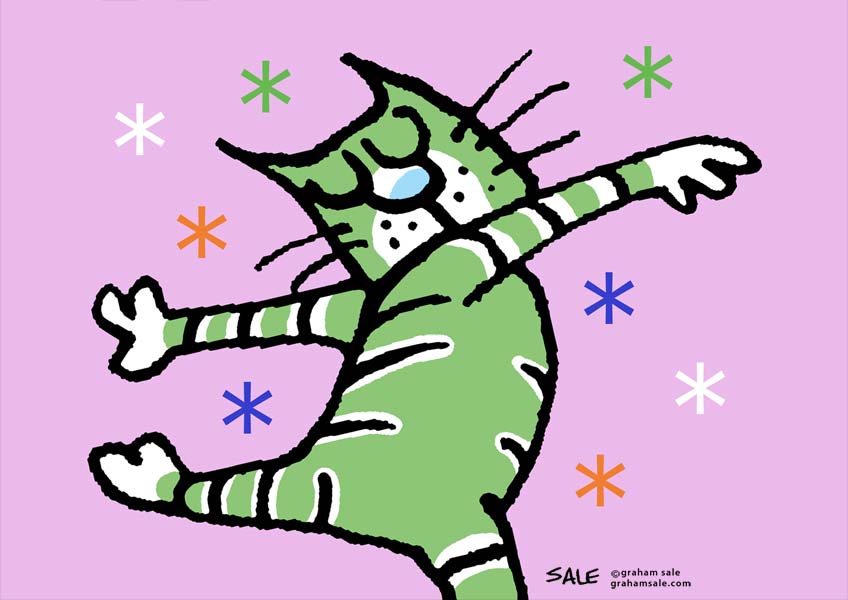 dancing cat