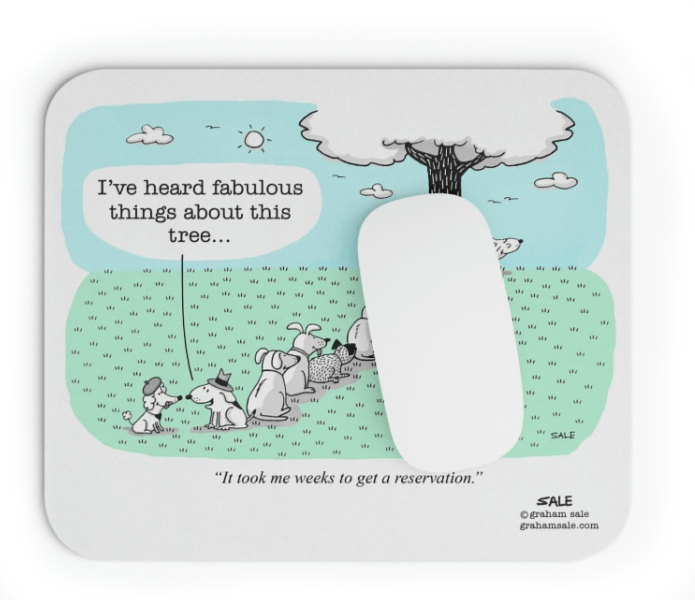 tree reservation mousepad