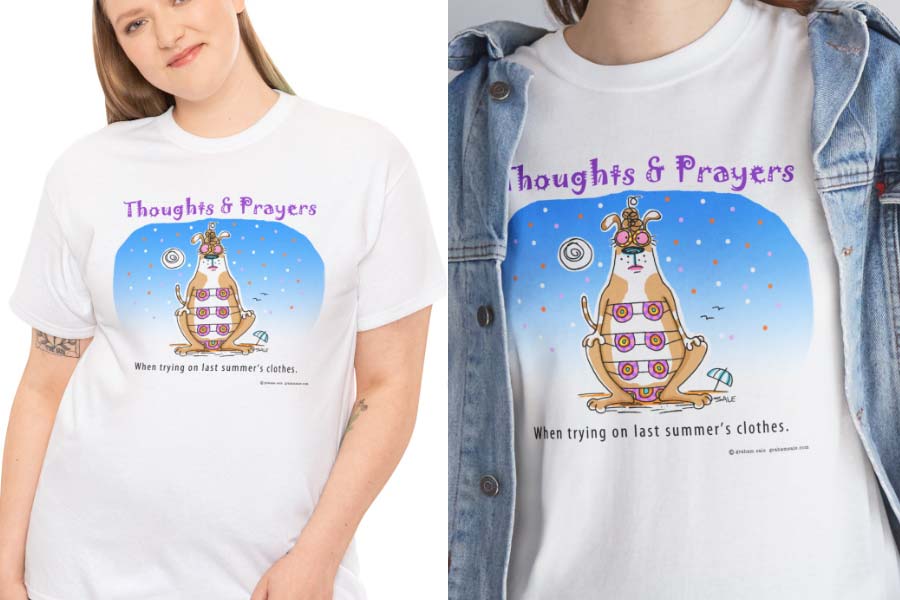 thoughts and prayers t-shirt