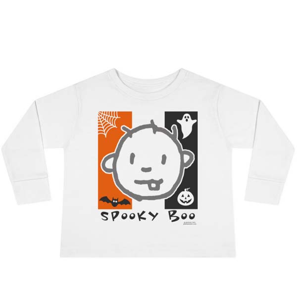 spooky boo long sleeve t-shirt