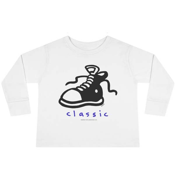 classic sneaker long sleeve t-shirt