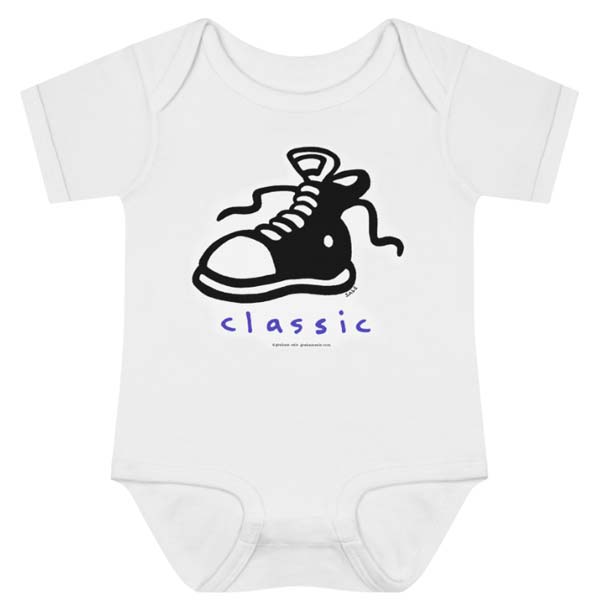 classic sneaker onesie