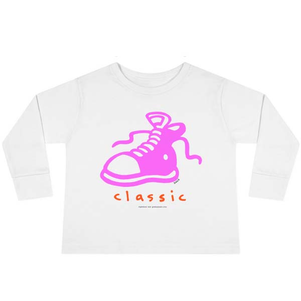 classic sneaker long sleeve t-shirt