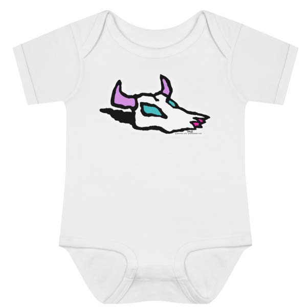 cow skull onesie