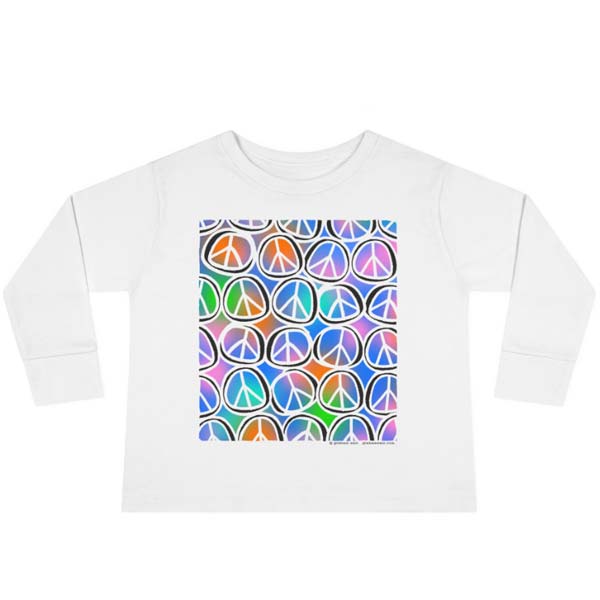 peace signs long sleeve t-shirt