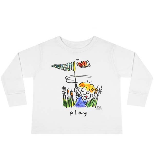 play butterfly long sleeve t-shirt