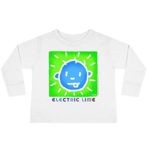 electric lime long sleeve t-shirt