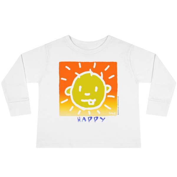 happy long sleeve t-shirt