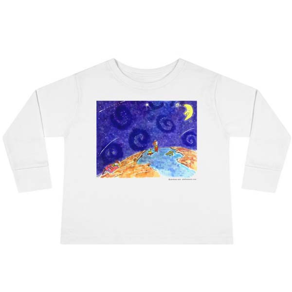 moon and me long sleeve t-shirt