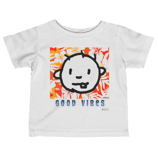 good vibes red t-shirt