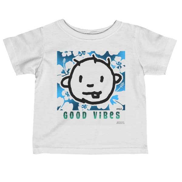 good vibes blue t-shirt