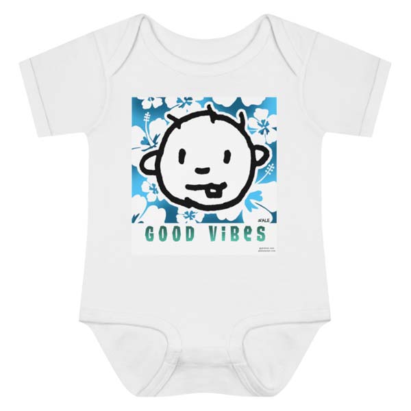 good vibes blue onesie