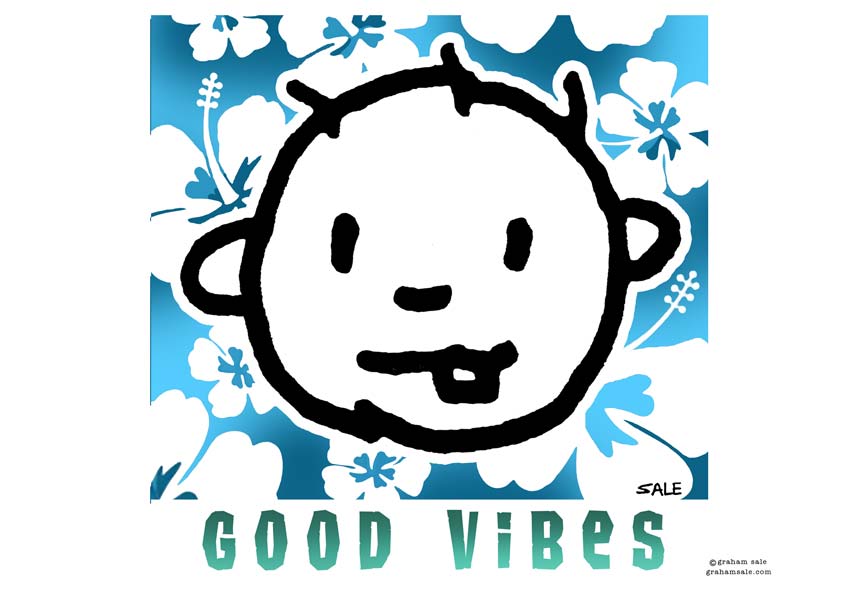 good vibes blue