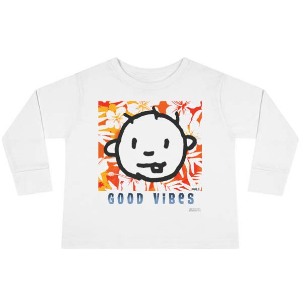 good vibes red long sleeve t-shirt